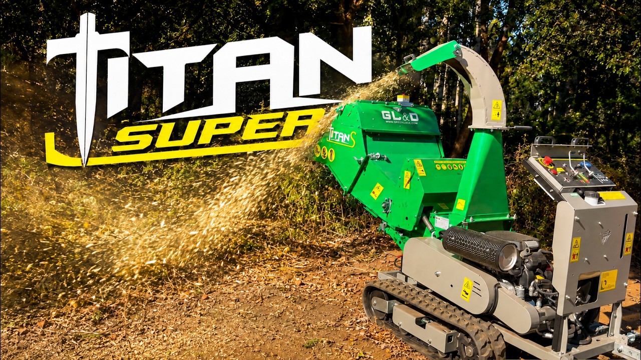 GLED BIO SHREDDER WOODCHIPPER TITAN SUPER TRACKED