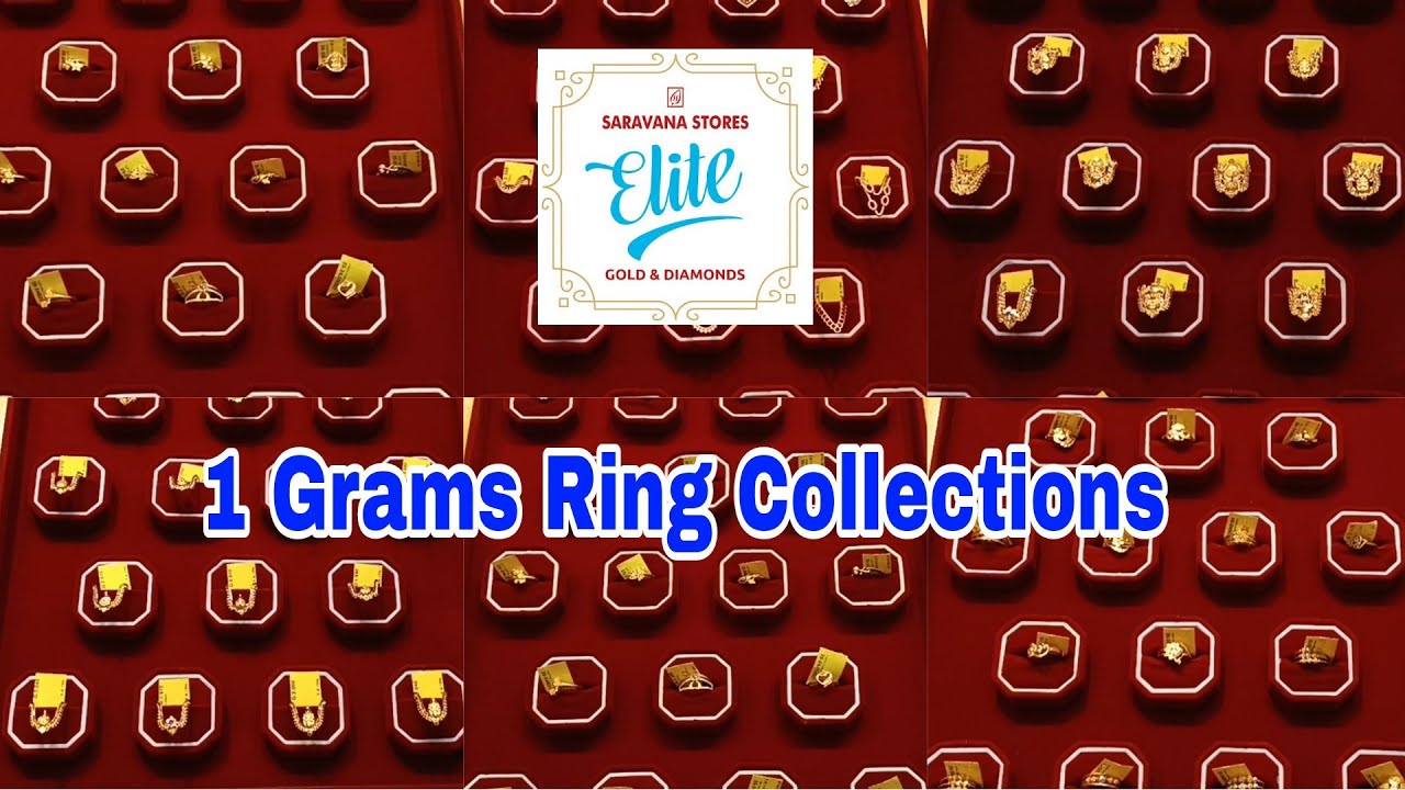 1 to 6 Grams Gold Ring Collections | Vangi Ring | Casting Ring | Fancy Ring | Saravana Stores Elite