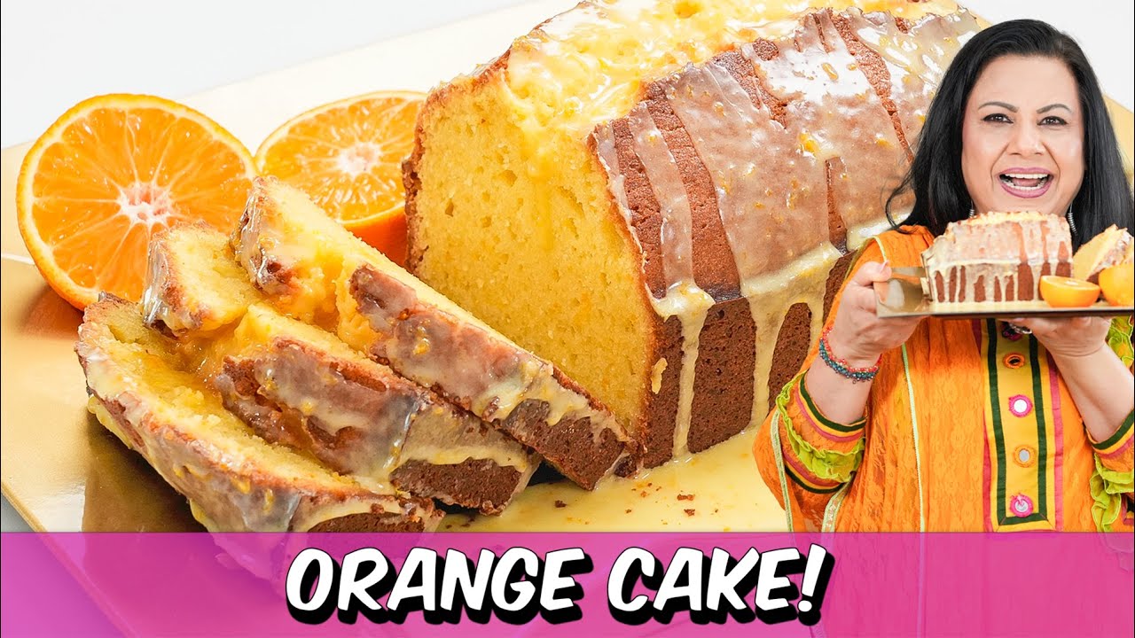 Refreshing Addictive and Delicious Orange Glaze Cake Recipe in Urdu Hindi - RKK