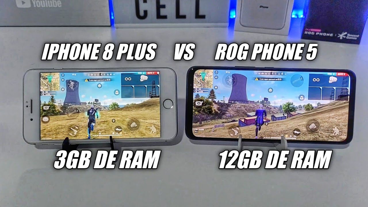 ROG PHONE 5 VS IPHONE 8 PLUS COMPARATIVO