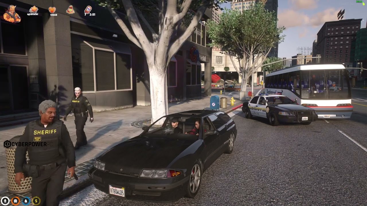 Lang and Tony get pulled over