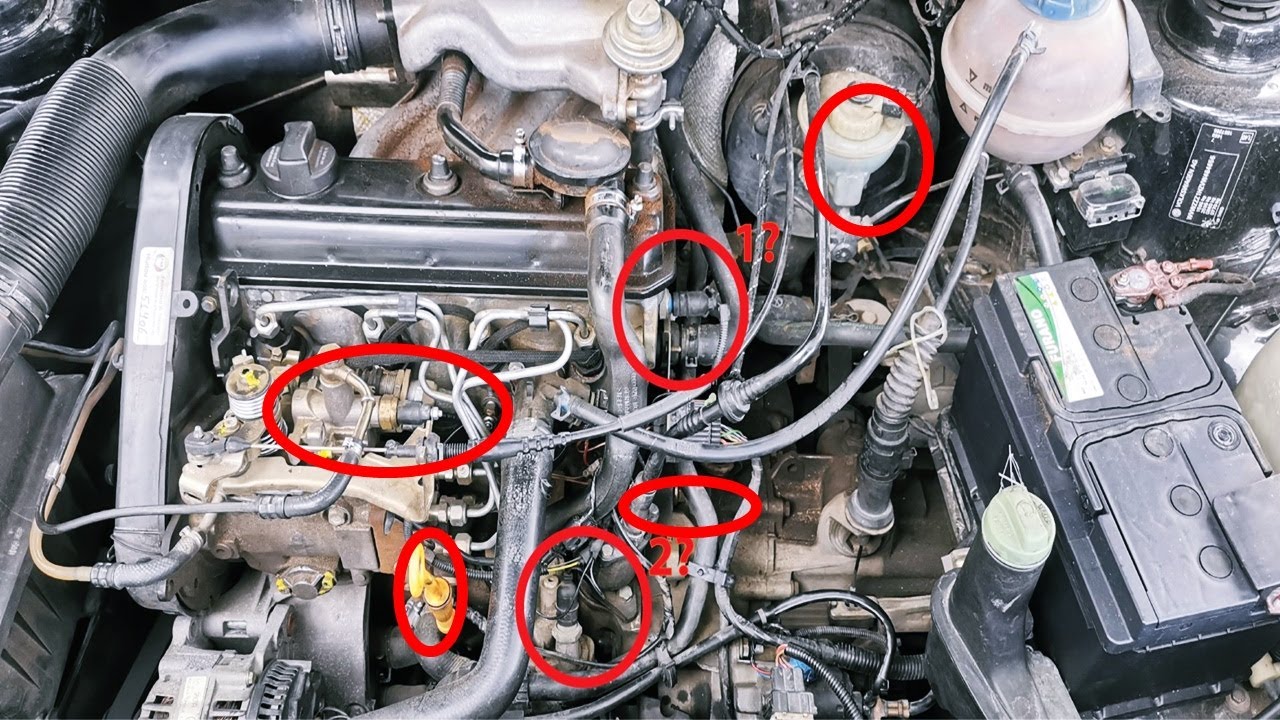 حساسات محرك سيارات فولكس فاجن 1.9 ديزل-Capteurs de VW Golf MK3 1.9D  - volkswagen Engine Sensors