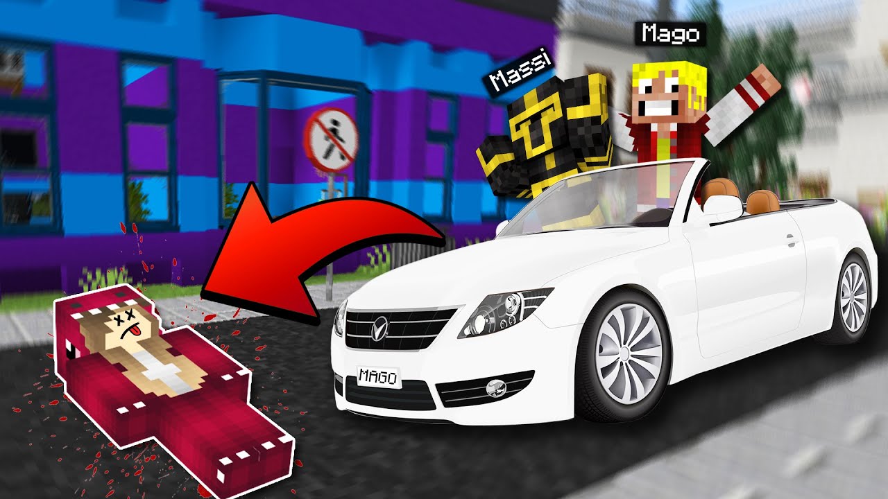 ATROPELLO A MI AMIGA EN MINECRAFT