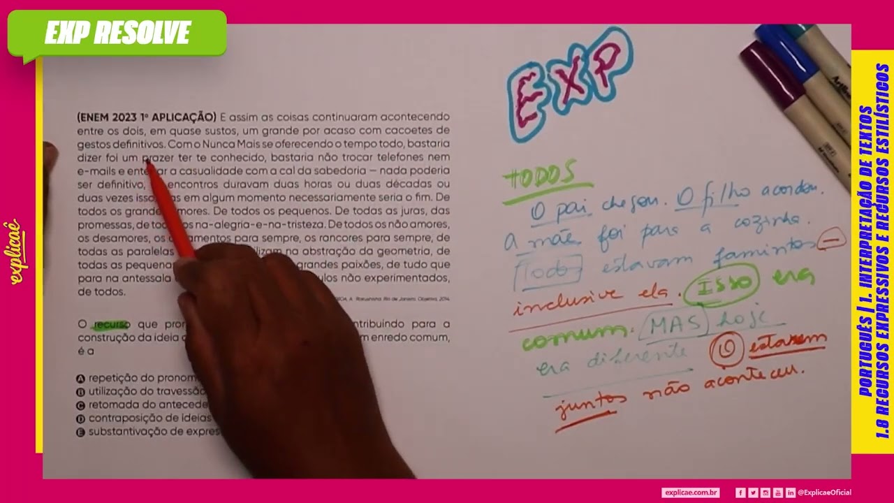 E ASSIM AS COISAS CONTINUARAM ACONTECENDO (...) | RECURSOS EXPRESSIVOS E RECURSOS ESTILÍSTICOS