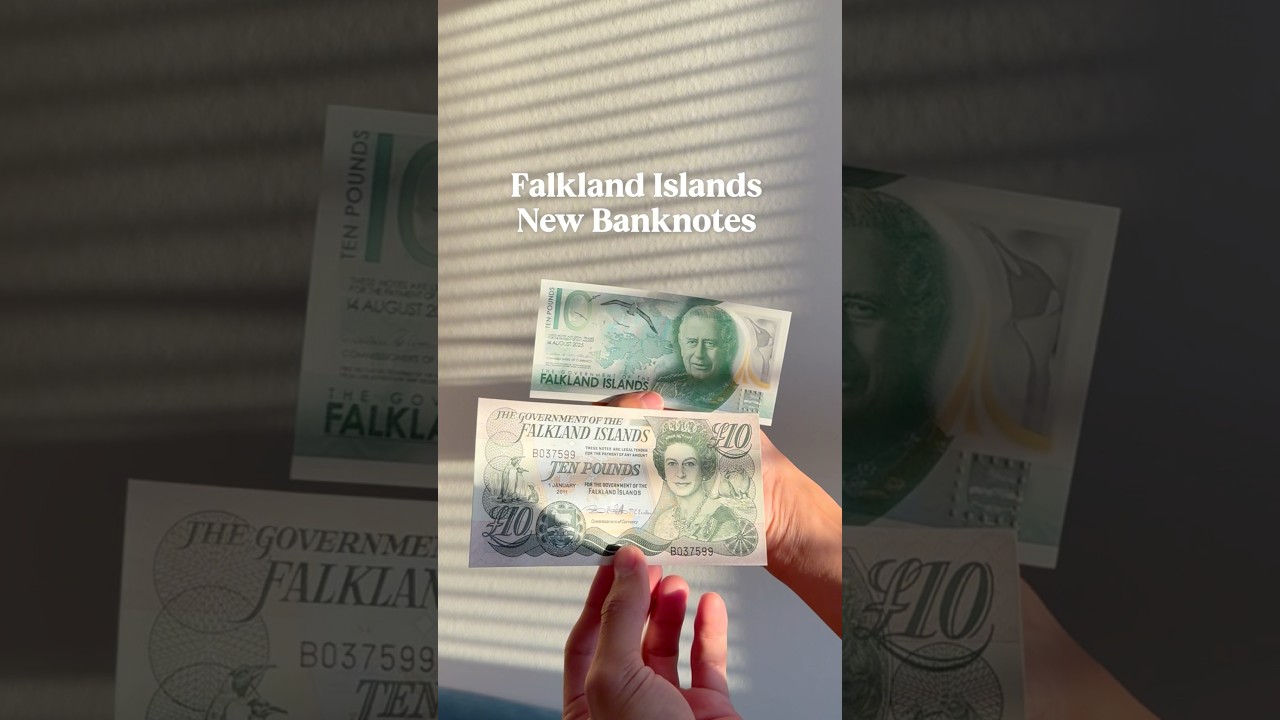 Falkland Islands New Banknotes with King Charles III