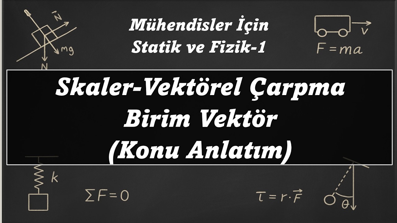 Skaler ve Vektörel Çarpım | Birim Vektör | Konu Anlatım | Üniversite Temel Fizik-1