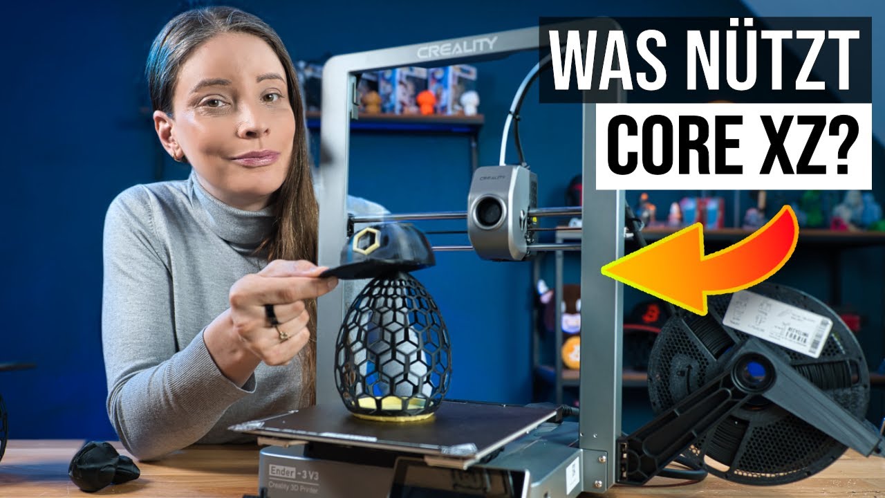 Was nützt ein Core XZ 3D Drucker - Ender 3 V3 Review Deutsch