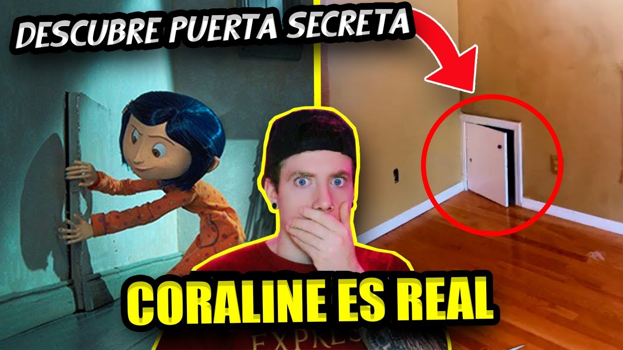 CORALINE ES REAL | DESCUBRE PUERTA SECRETA en su CASA que la LLEVA a un LUGAR ATERRADOR