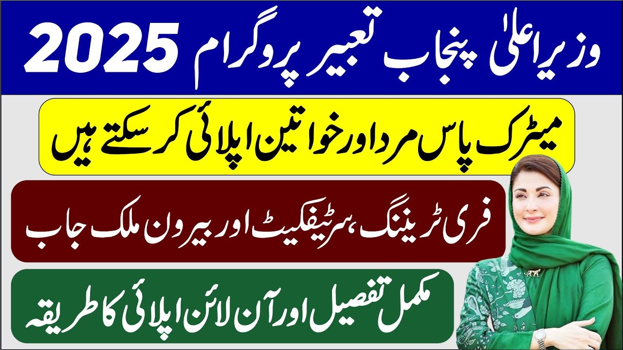 CM Punjab Tabeer Program | How to Apply Online for Tabeer Program 2025