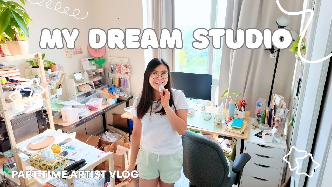 Cozy Art Studio Makeover 🎨 organizing the office, birthday vlog, getting matching a tattoo!?