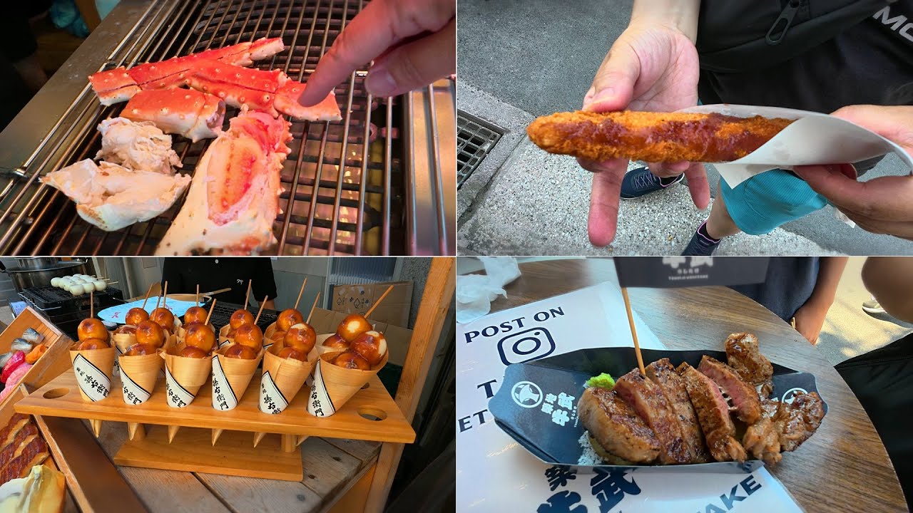Tsukiji Fish Market Food Tasting in Tokyo Japan