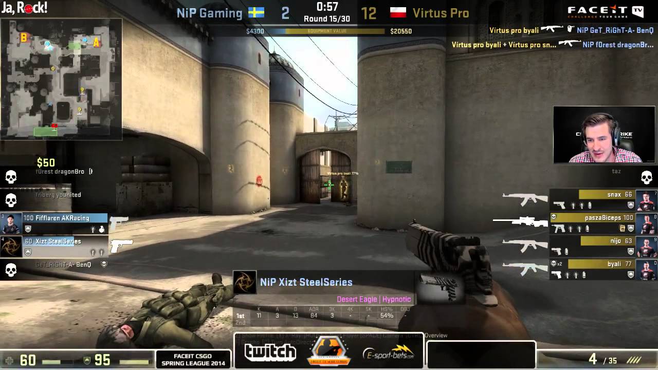Virtus.pro vs NiP | FACEIT Spring league 2014 | komentuje izak