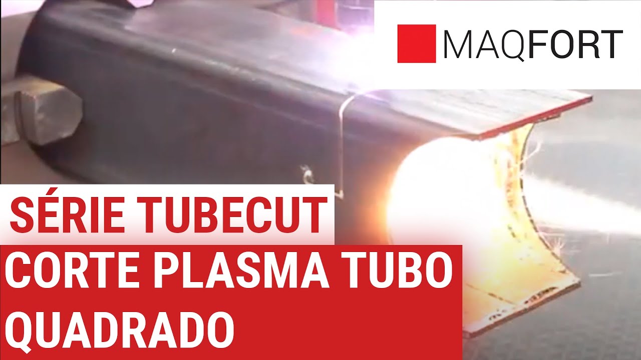 Máquina de corte a plasma Tubo e Chapa - Tubo Quadrado - Tubecut