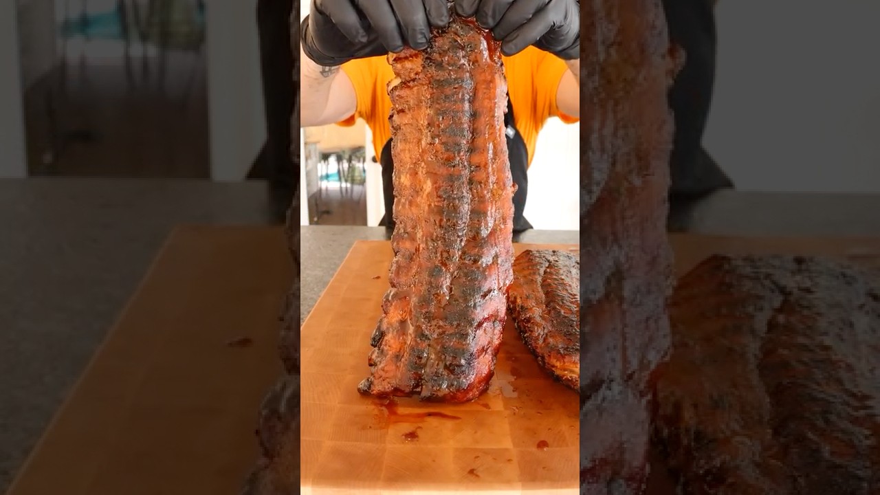 Ribs cooked on a GAS Grill #ribs #bbq