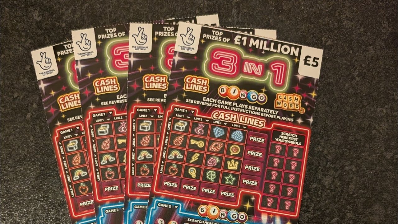 20 фунтов стерлингов в виде совершенно новых лотерейных скретч-карт Allwyn UK ​​National Lottery ...