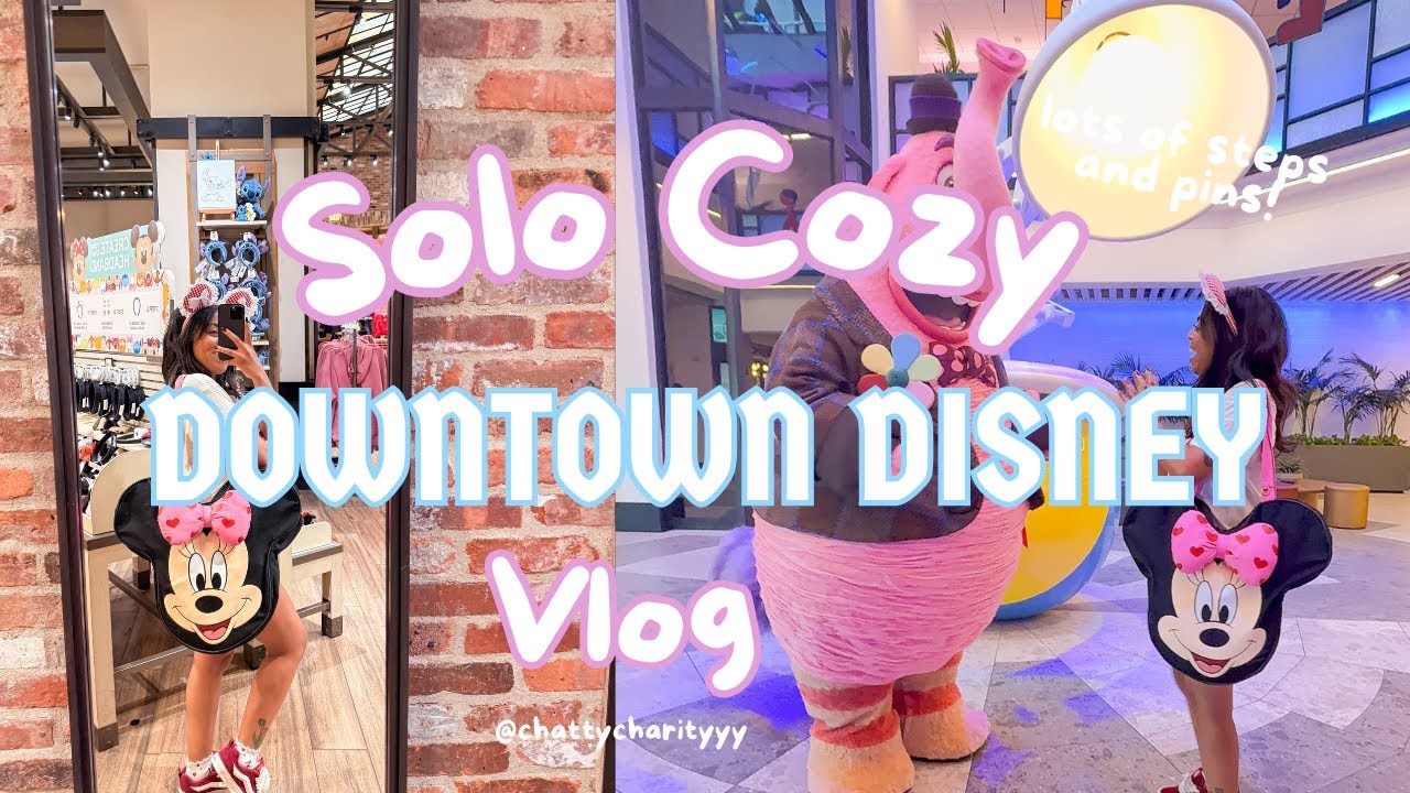 The Best Solo Cozy Downtown Disney Day! | Merch Hunting, Pin trading, Coffee & Chatting
