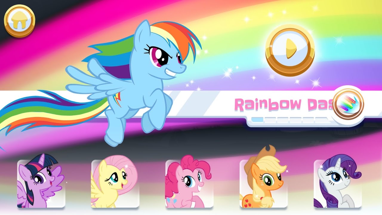 My little pony rainbow running game 