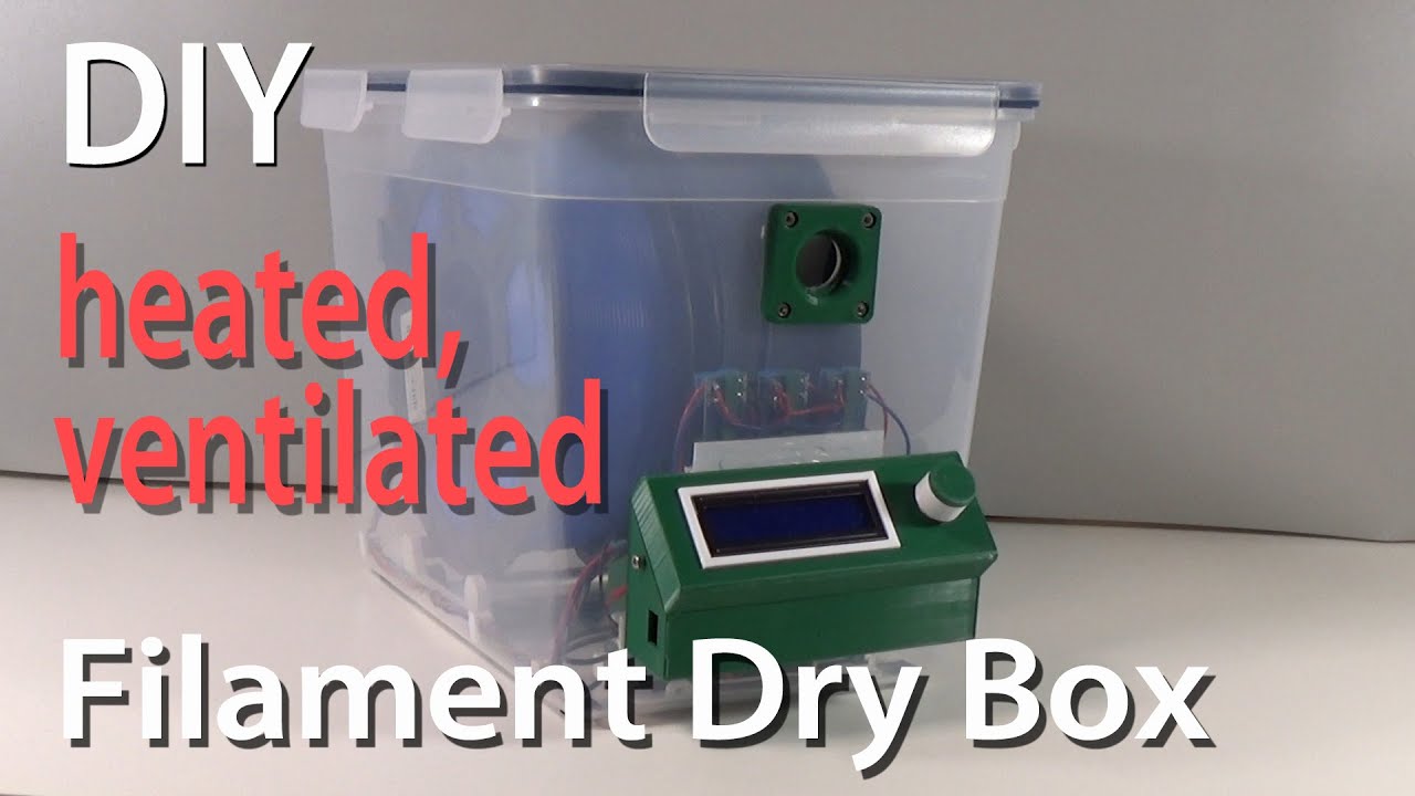 DIY Filament Dry box - heated, ventilated, Arduino controlled