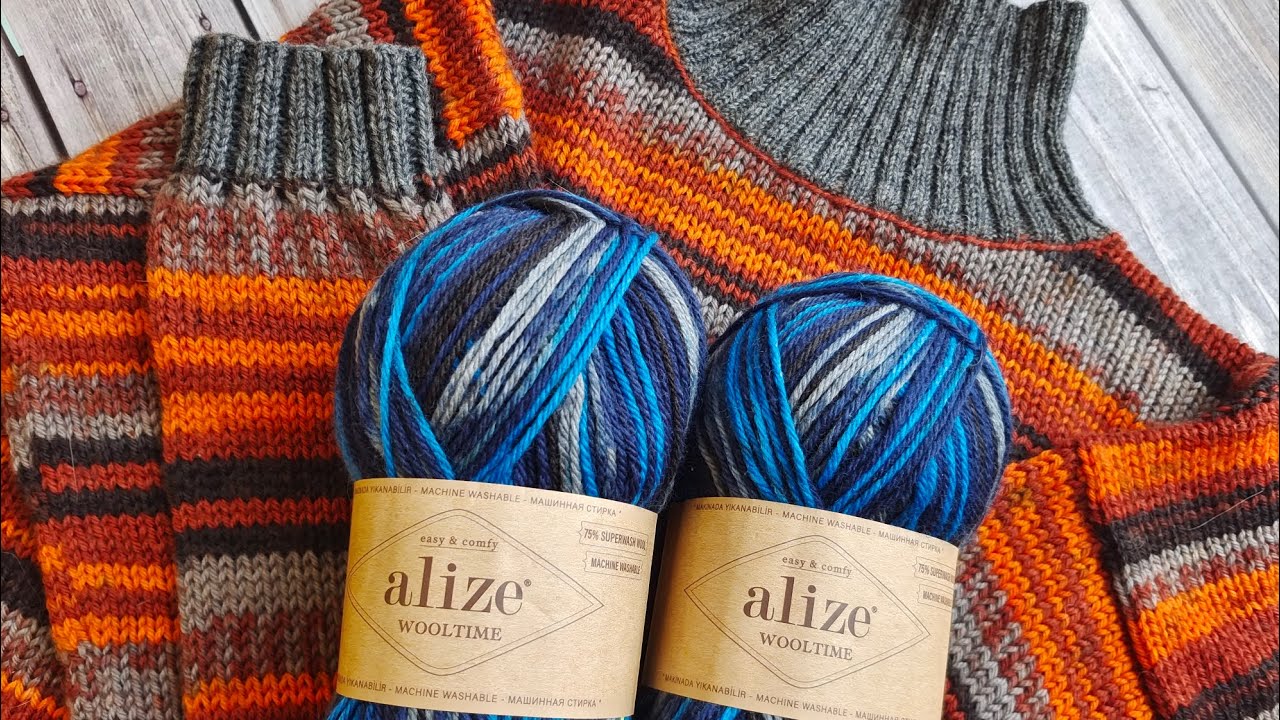 Alize wooltime. Кофта на подростка. Мой опыт.