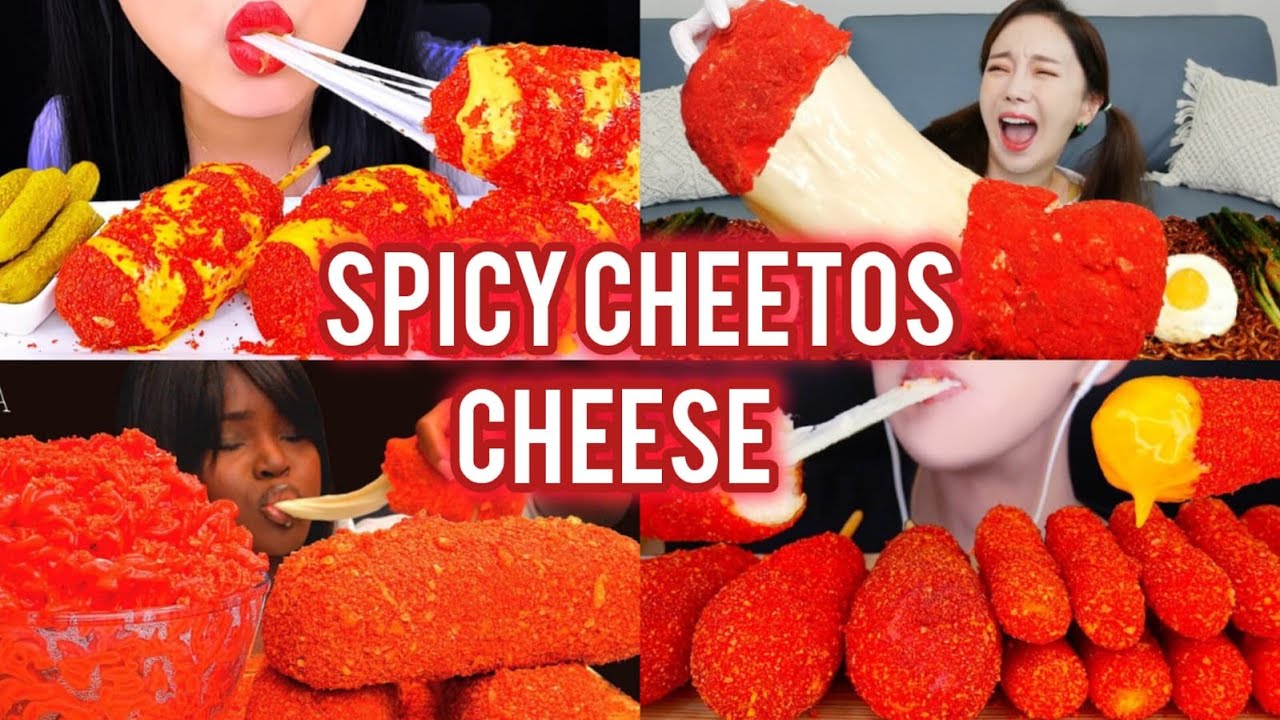 Spicy Hot Cheetos Cheese Overload Mukbang🌶️🧀🔥 | ASMR Compilation | Lets eat with mukbangers