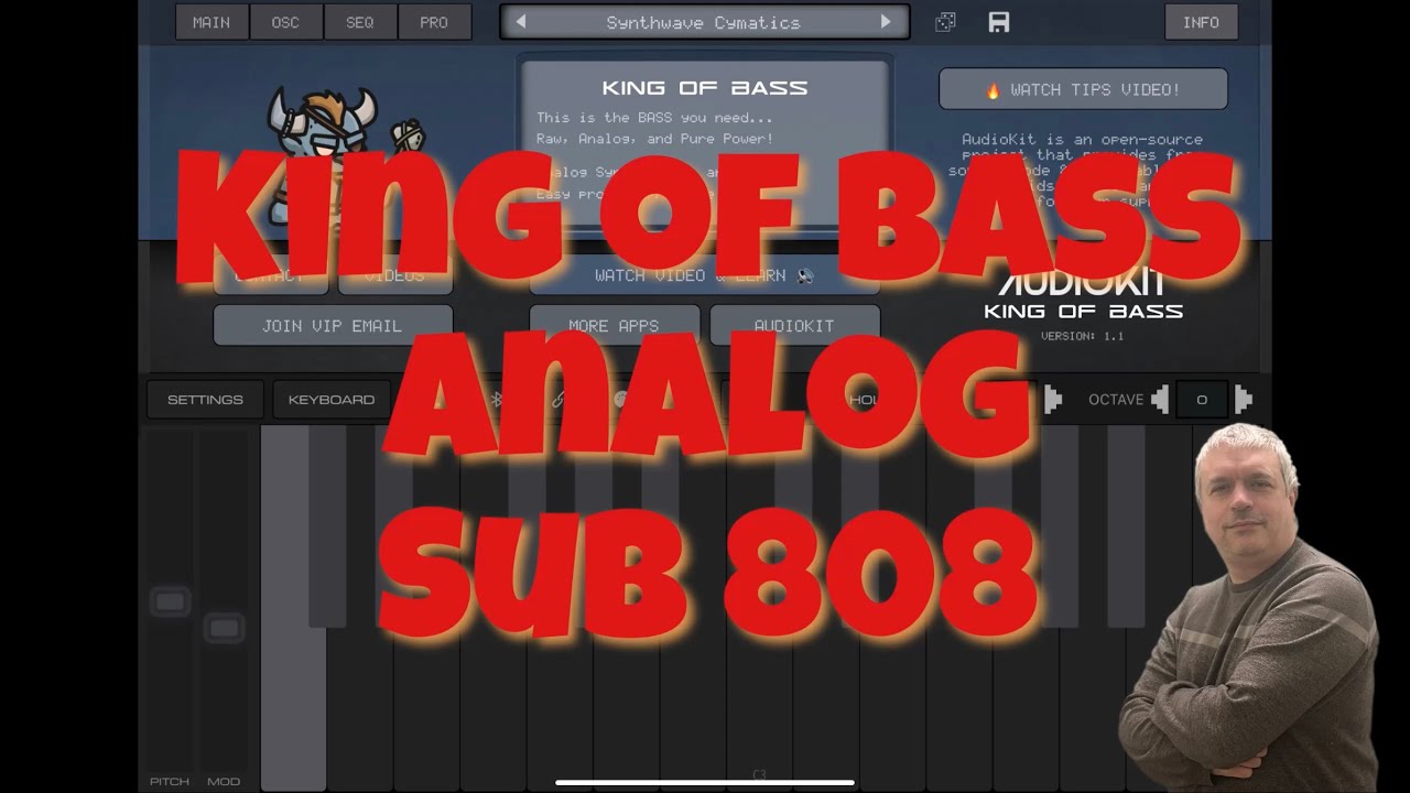 AudioKit Pro King of Bass: Analog+Sub 808 - Getting Started and Demo