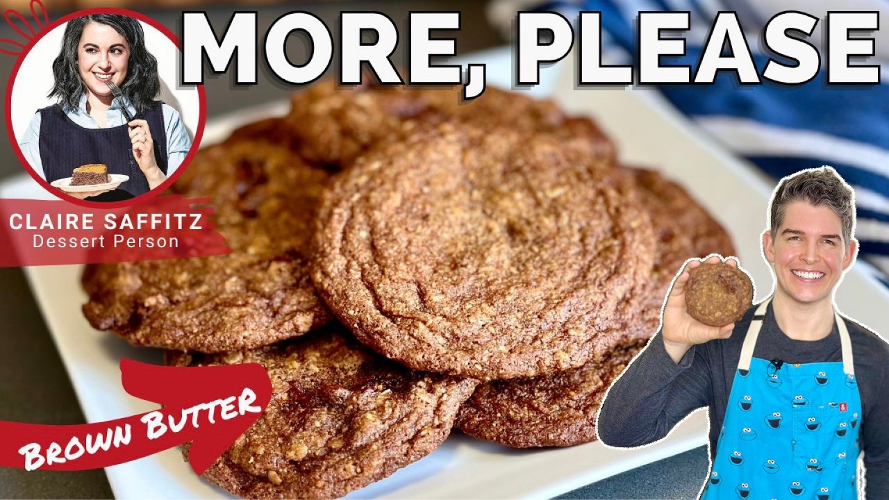 World’s Chewiest Cookie? Claire Saffitz’s Oat & Pecan Brittle Cookies | Dessert Person | Recipe Test
