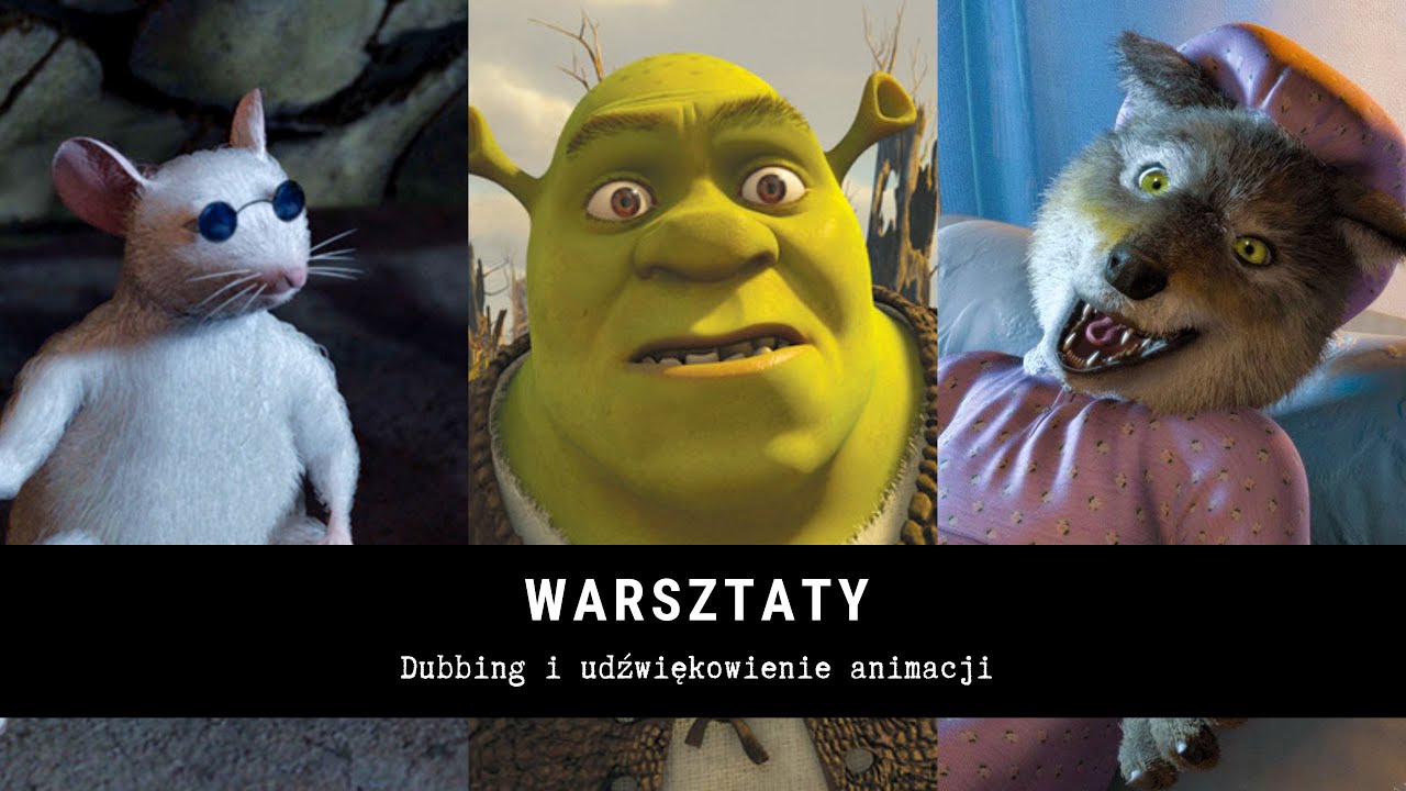 Warsztaty dubbingowe | FabLab Kamera Akcja! | Udźwiękowienie film&oacute;w | Shrek