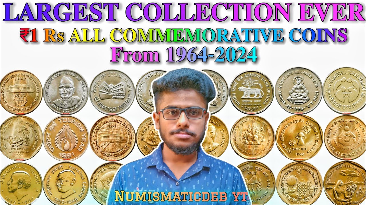 All 1 Rupees Commemorative Coins | ₹1 रुपए के सभी स्मारक सिक्के