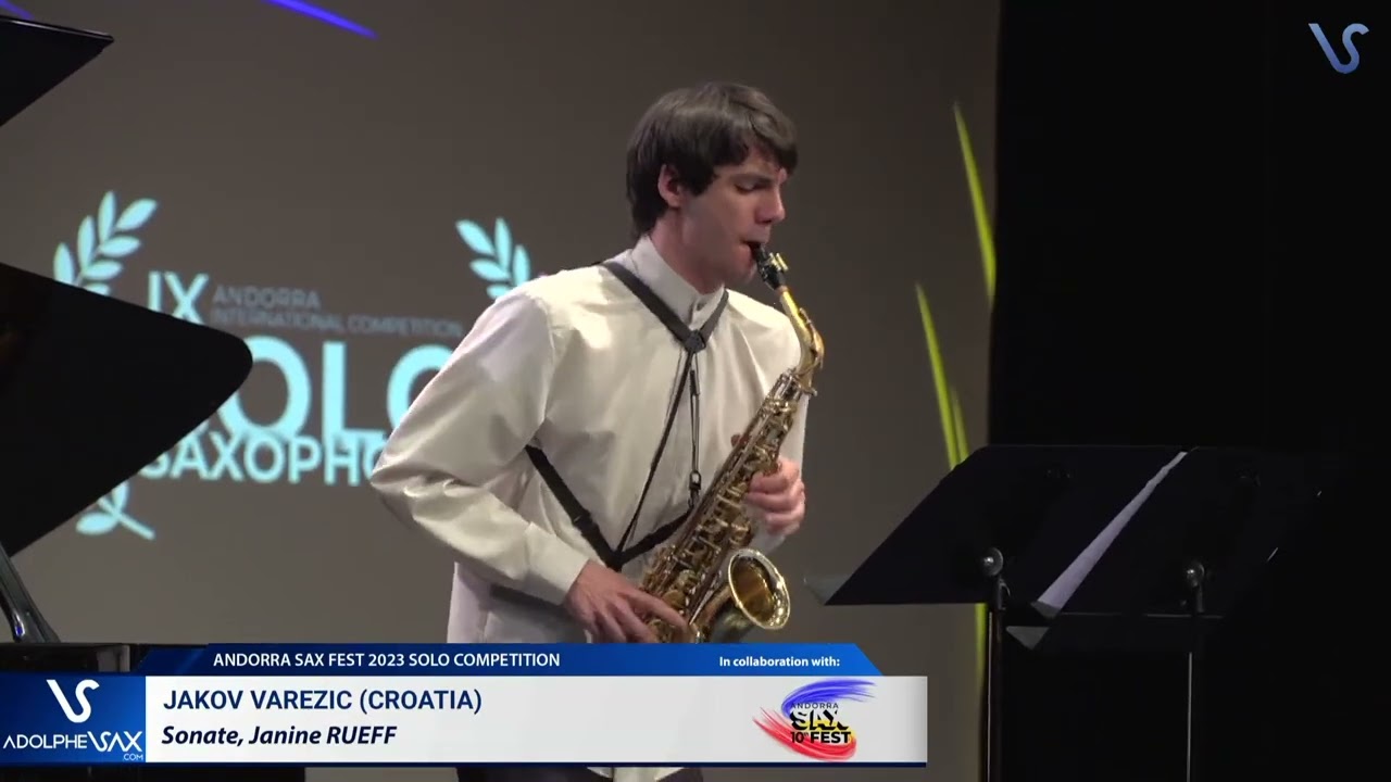 SEMIFINAL SAXFEST 2023: Jakov Varezic (Croatia) plays Sonate, Janine RUEFF