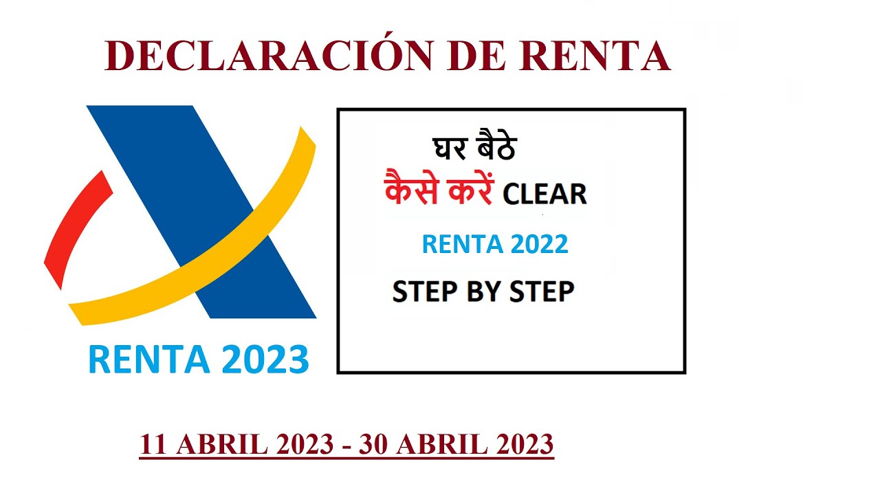 Declaración RENTA 2023 en Hindi - CLAVE PIN