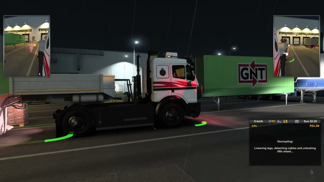 اسرع مشوار على ال بي مرسيدس لعبة ( Euro Truck Simulator 2 )