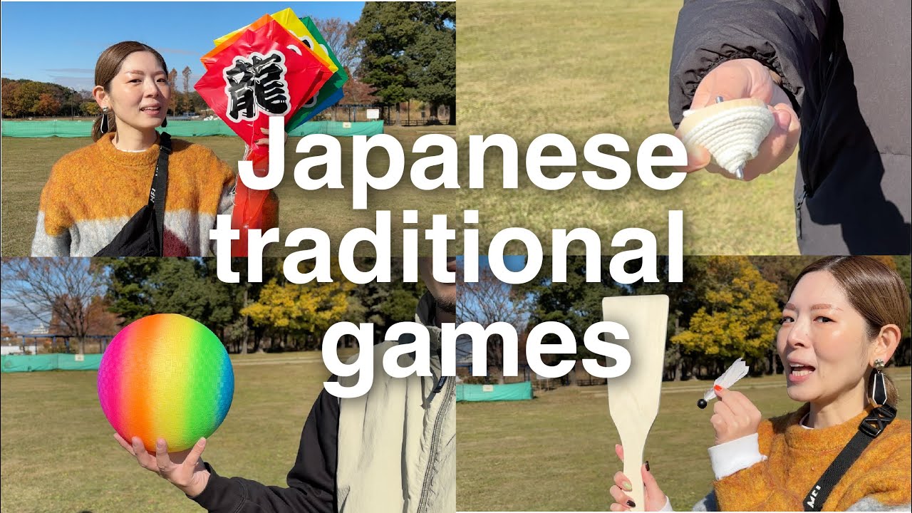 Japanese traditional games_Japanese people play on New Year's!