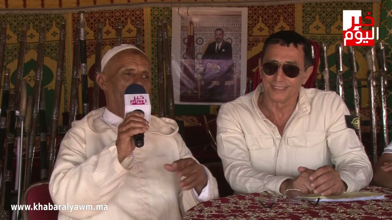 المقدم سعيد غشماوي ،رئيس جمعية الشباب  لفن التبوريدة وتربية الخيول بالقنيطرة  ومشاركته في المهرجان.