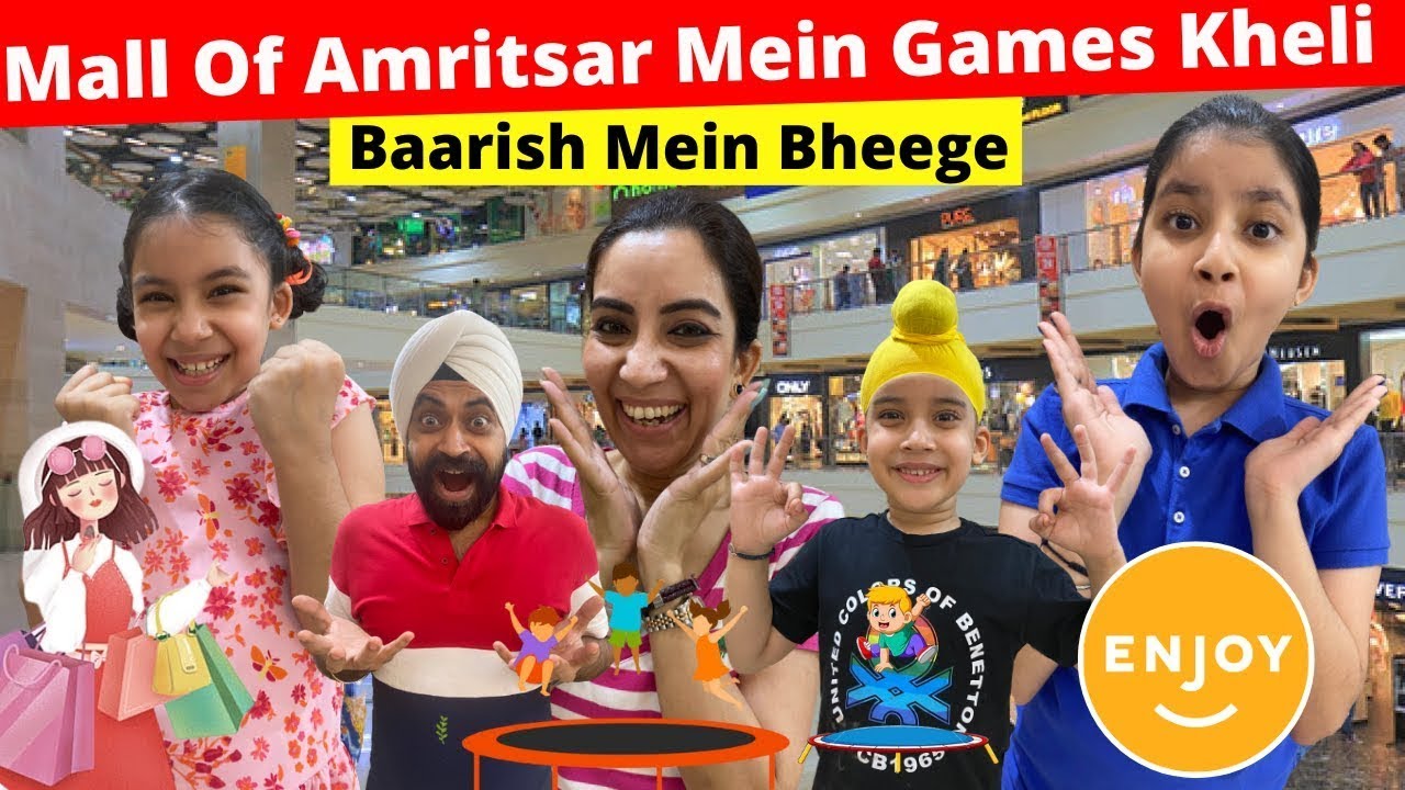 Mall Of Amritsar Mein Games Kheli - Baarish Mein Bheege | RS 1313 VLOGS | Ramneek Singh 1313