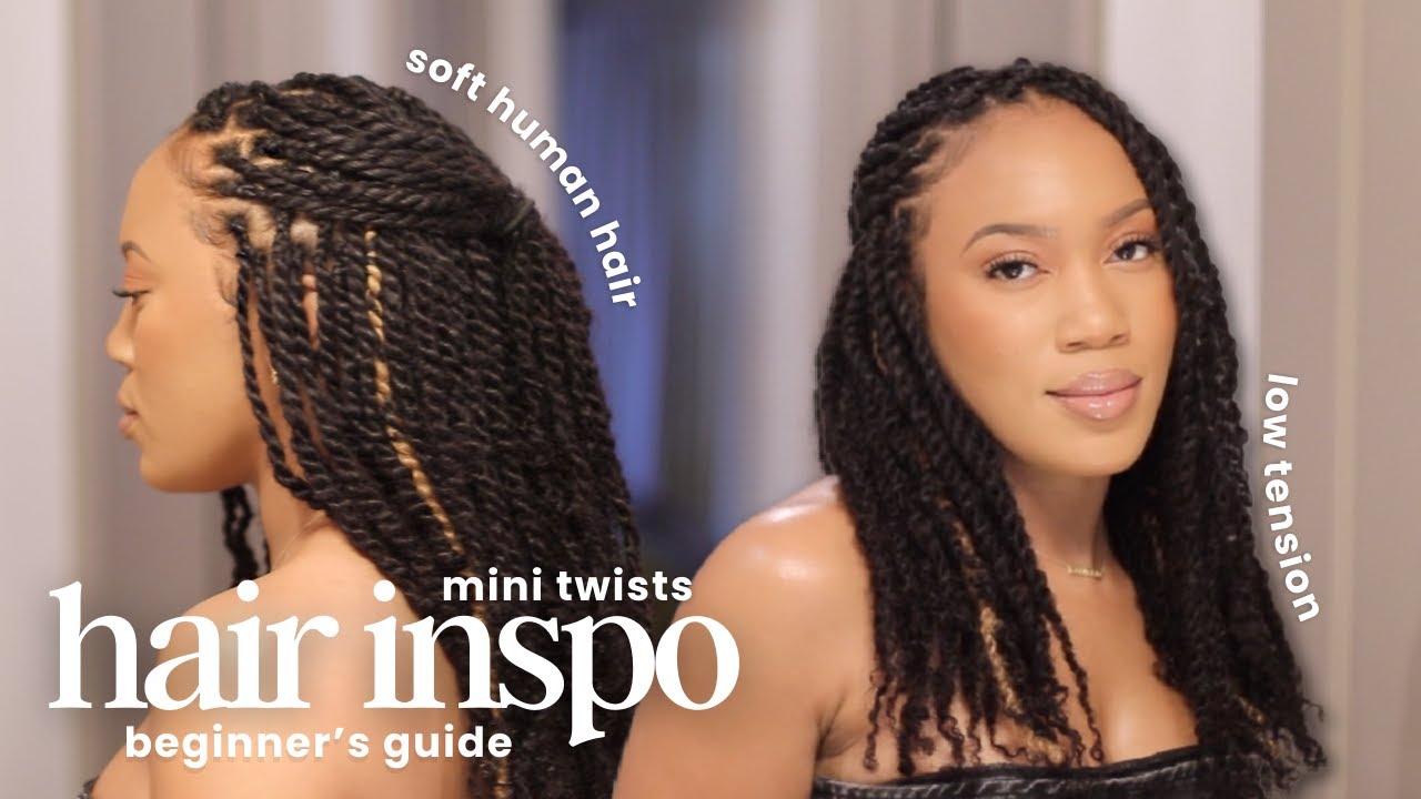 Natural Twists for HEALTHY Natural Hair #minitwists #hairstyles QVR