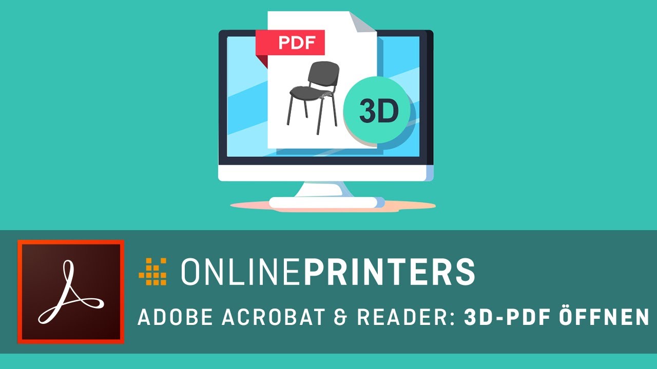 Mit Acrobat ein 3D-PDF öffnen sowie 3D-Inhalte importieren