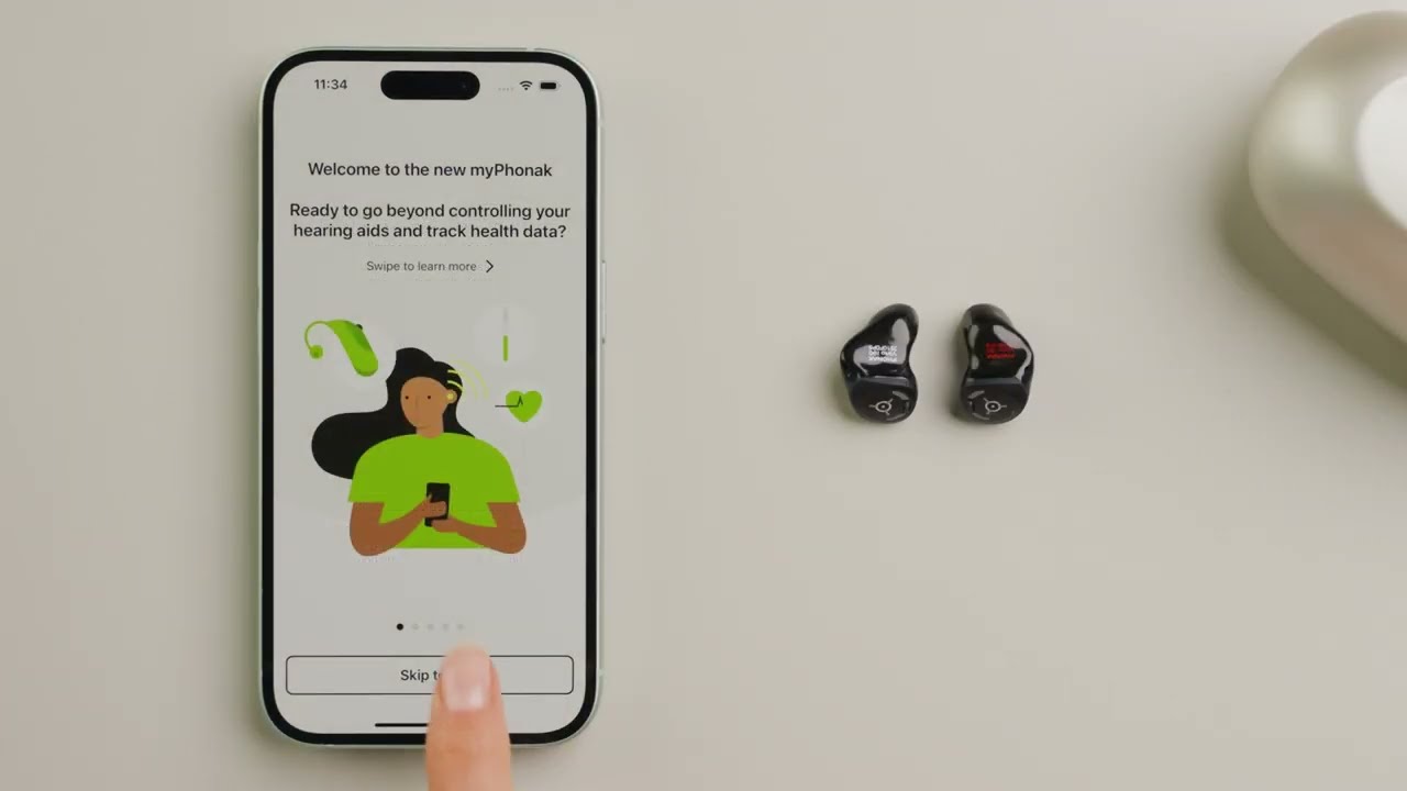 How to pair Phonak Virto™ R Infinio to myPhonak app on iPhone®