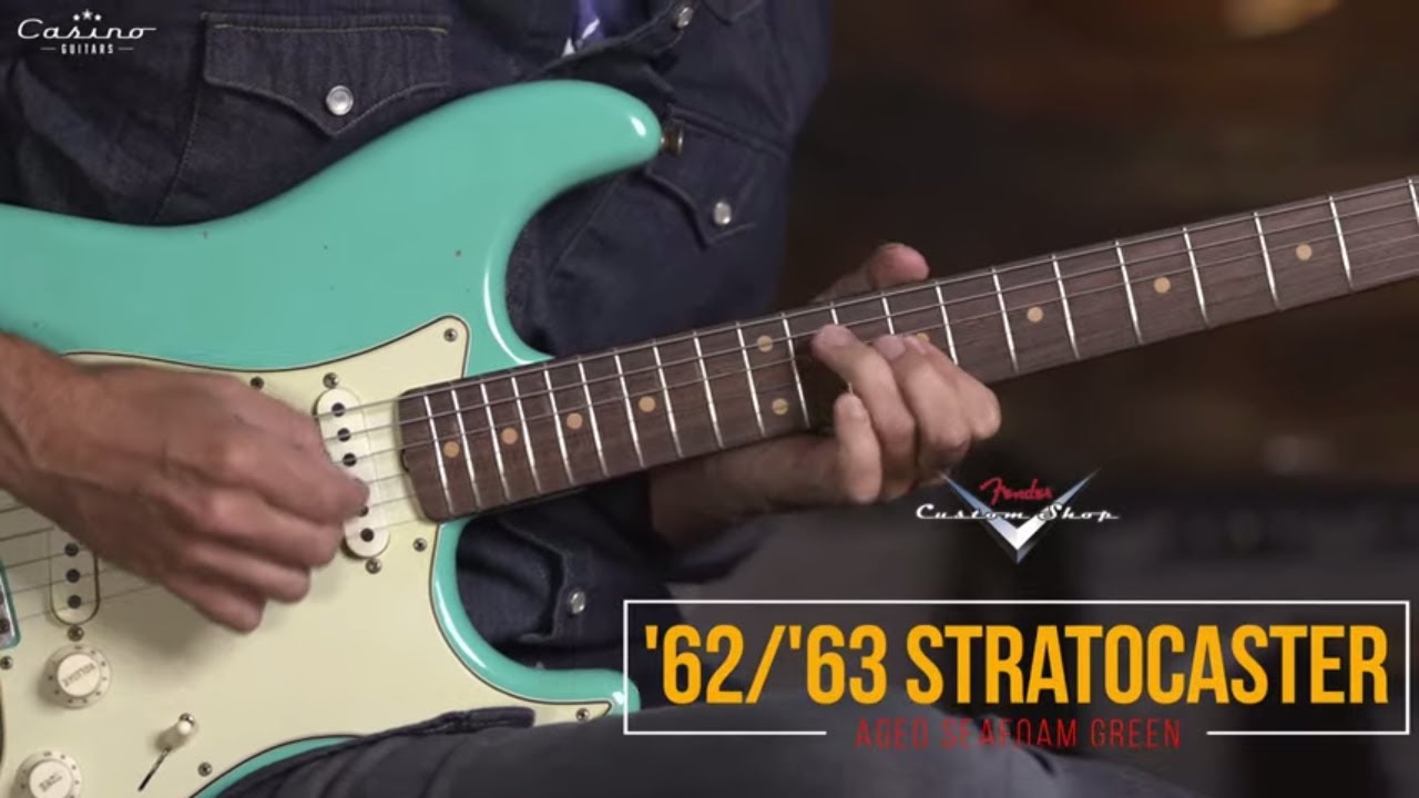 Fender CS Limited Edition '62/'63 Stratocaster® Journeyman Relic  Aged Seafoam Green