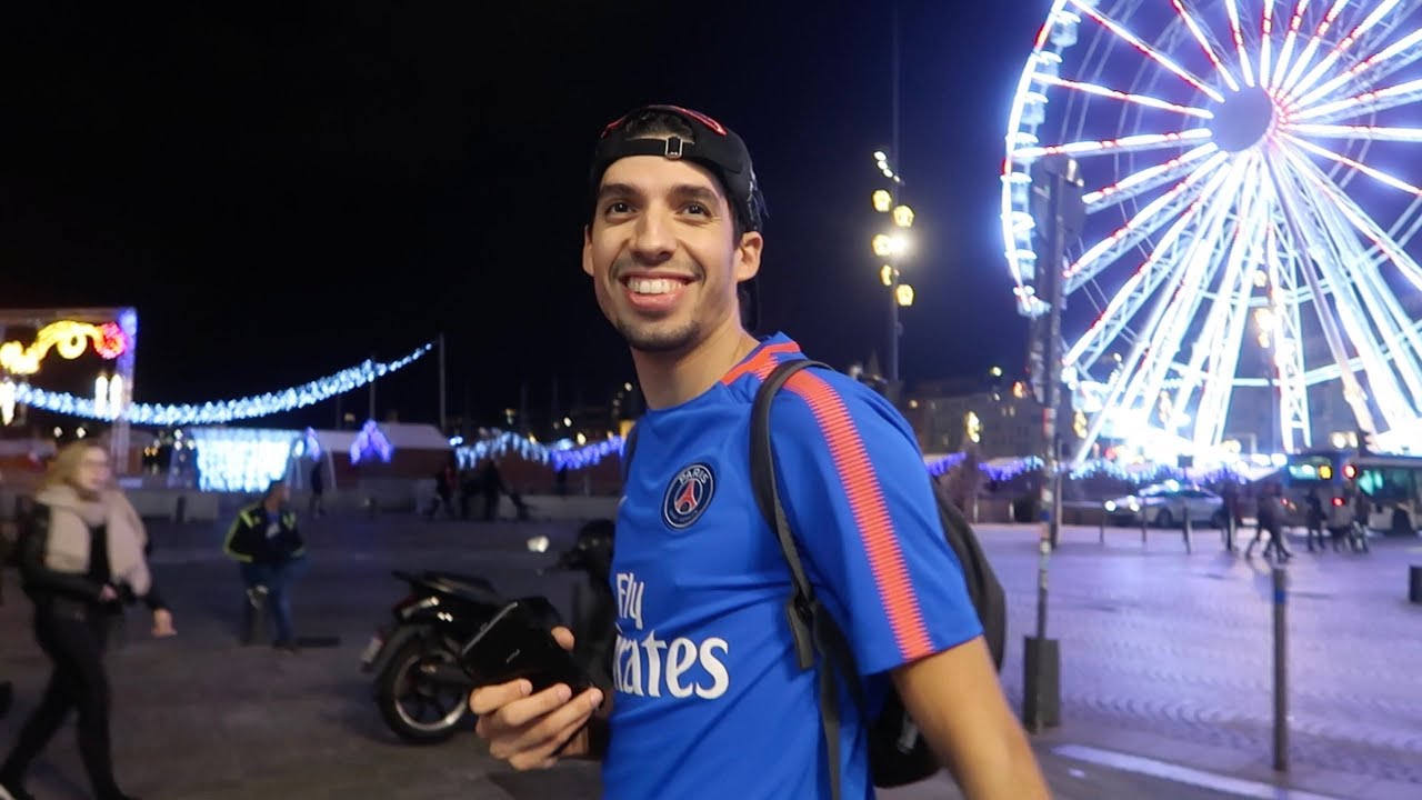 PORTER LE MAILLOT DU PSG DANS DES QUARTIERS CHAUD DE MARSEILLE !