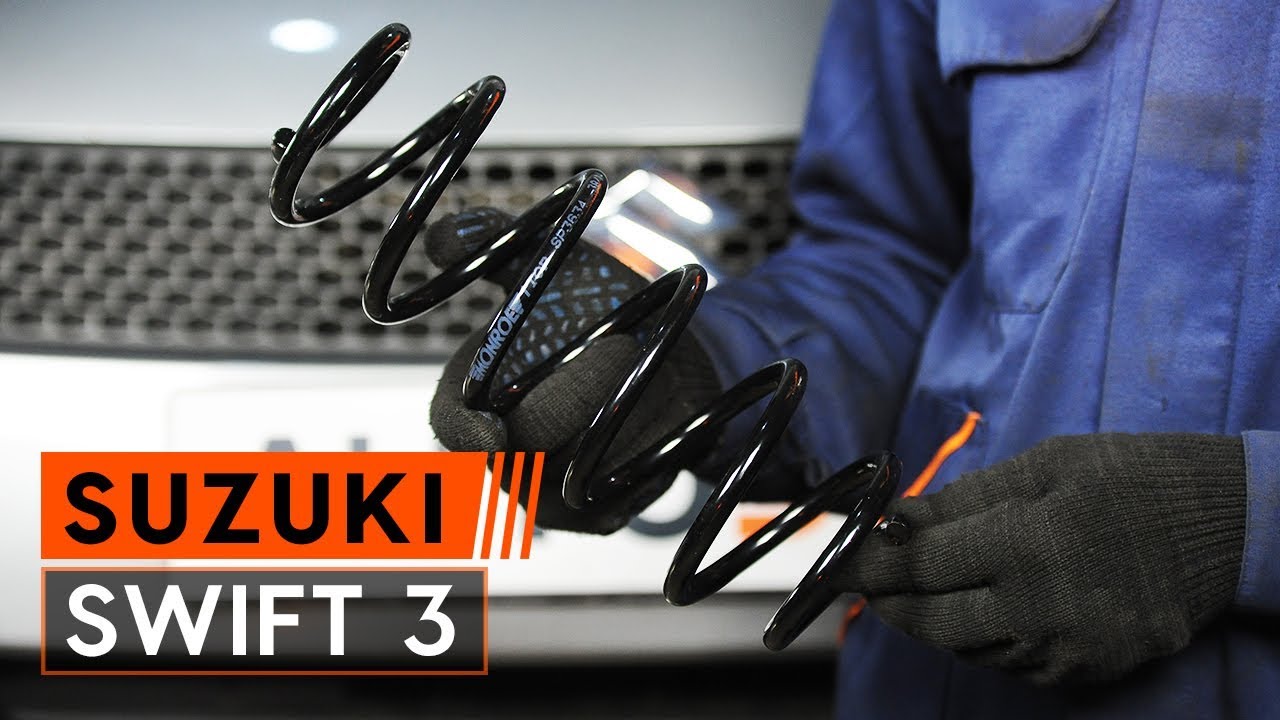How to change rear springs on SUZUKI SWIFT 3 [TUTORIAL AUTODOC]