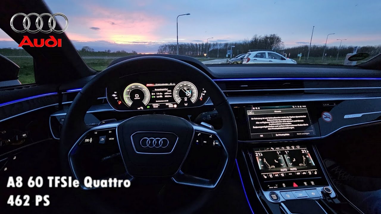 2024 AUDI A8 60 TFSIe QUATTRO | 462 HP | NIGHT POV DRIVE | Rotterdam I ASMR