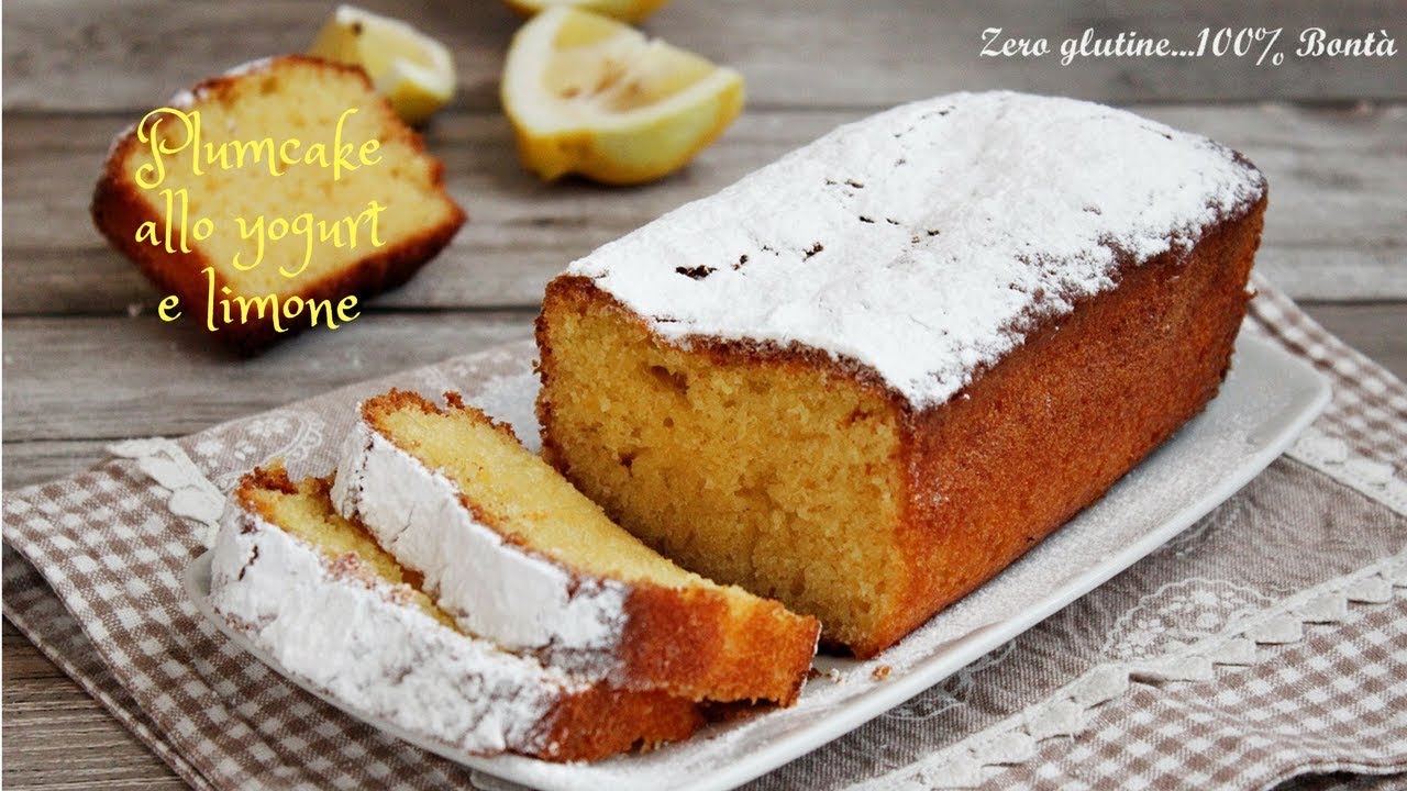 Plumcake allo yogurt e limone senza glutine