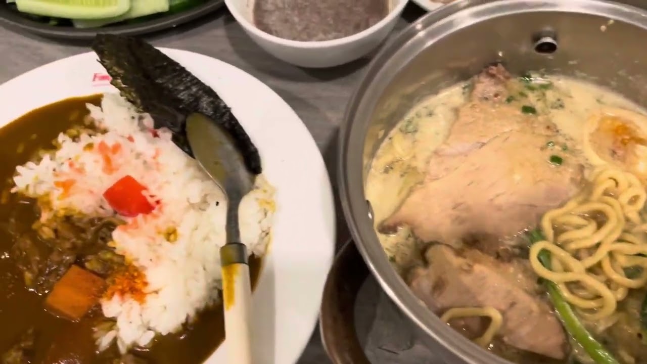 Mì Ramen &Curry Bò, tai heo cuốn bánh tráng 😋#food