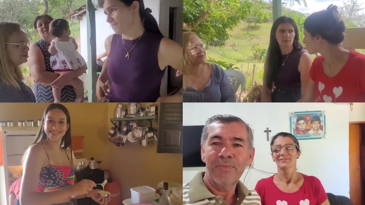 ALMO&Ccedil;O COM ESTA TURMA NA CASA QUE FOI DOS PAIS DE T&Acirc;NIA