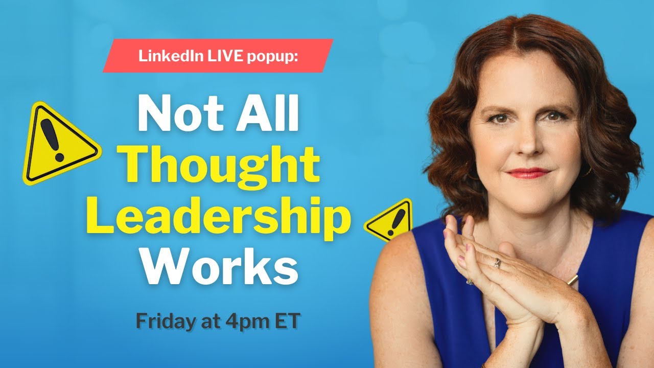 Thought Leadership: Pros and Pitfalls