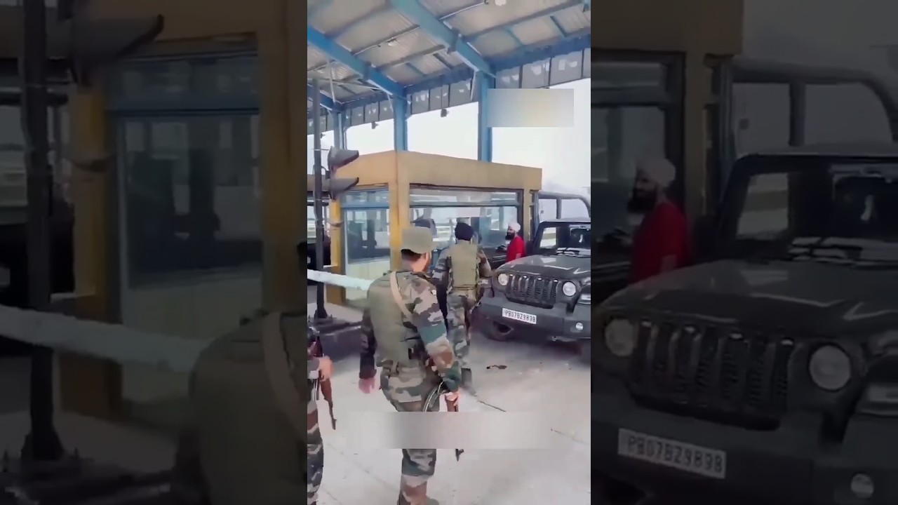 Army ko toll plaza par rok liya 😱 army vs toll plaza /army vs toll Tex #army #trending #shorts#viral