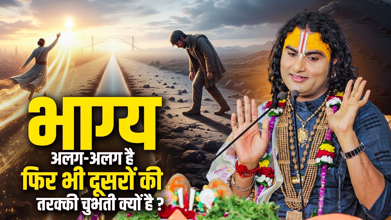 भाग्य अलग-अलग है फिर भी दूसरों की तरक्की चुभती क्यों है ? अनिरुद्धाचार्य जी महाराज