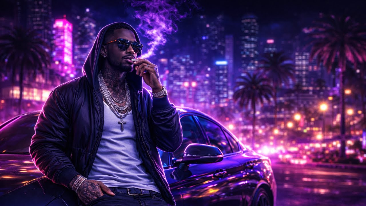 YOUR NIGHT VIBE 🌃 Midnight Drive Hypnotic Chill Rap | Neon Smoke & Night Flow