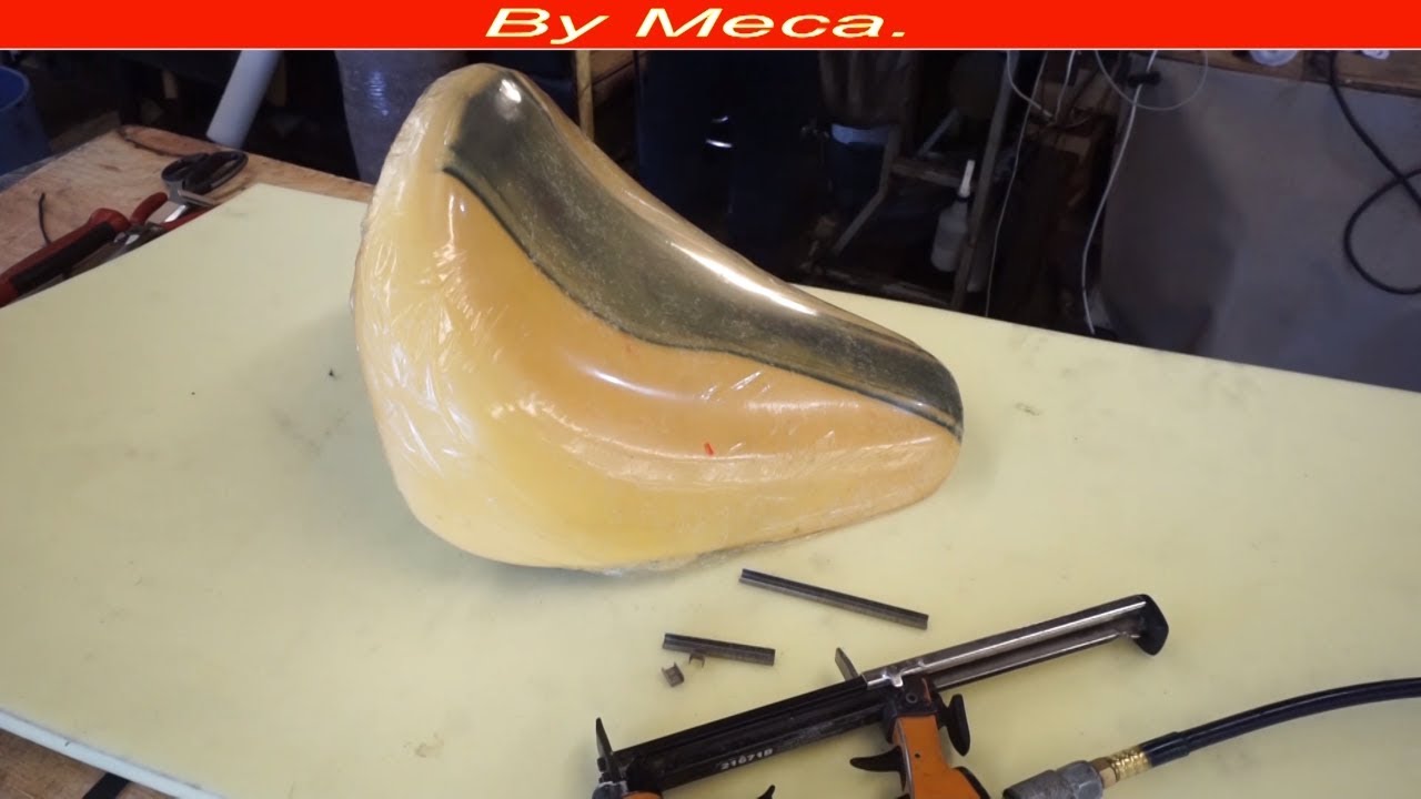 How to Make a Custom Motorcycle seat - Leather String Braids