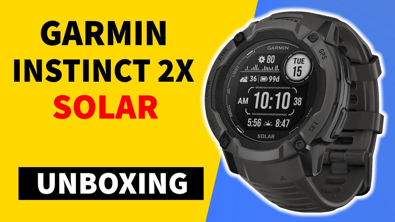Garmin Instinct 2X Solar Graphite Unboxing and Review